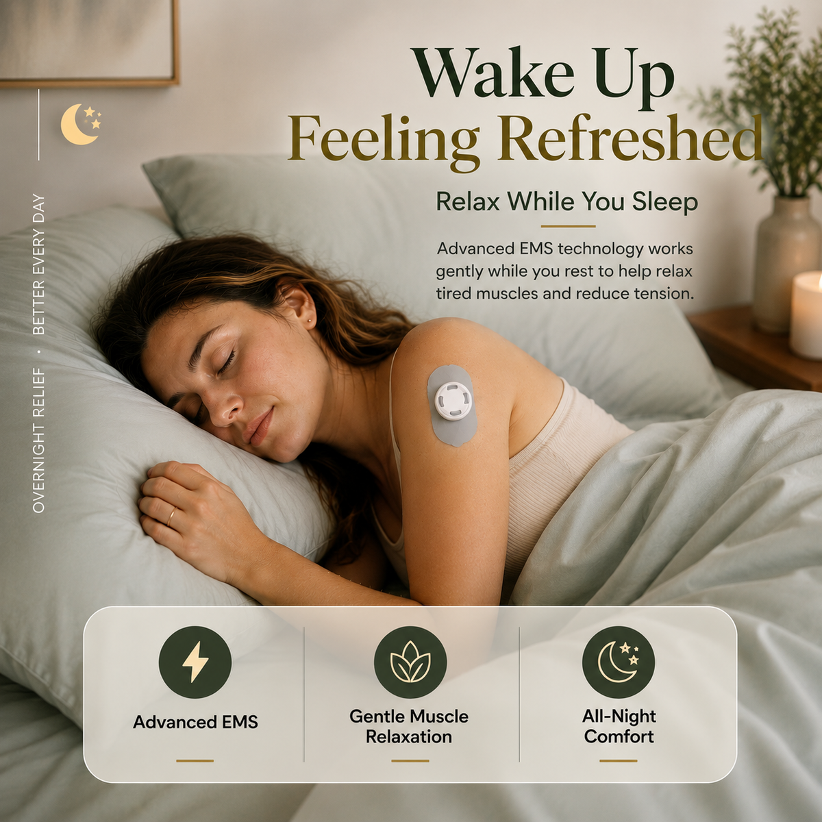 Feel the difference after just one relaxing 20-minute EMS session