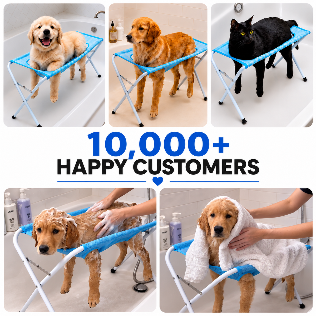 Pet Ease Foldable Grooming Hammock Stand